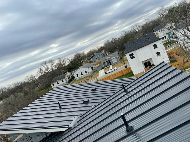 Standing seam metal roof panels with vents for Skylight Repair in Plattsmouth